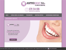 Tablet Screenshot of dentista-zaragoza.net